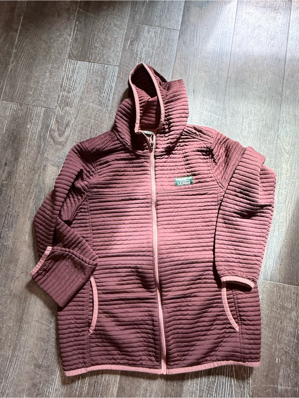 L.L. Bean Women’s ' Quilted Hooded Puffer Jacket - Rose